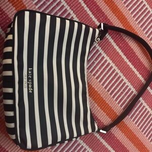 Kate Spade Black and White Striped Women's Bag